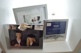 *3x Celebration Photo Frames