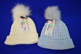 *2x Pesci Baby Bobble Hats