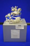 *Bambino Silver Plated Frog Prince Money Bank