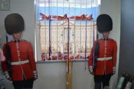 *Buckingham Palace Poster, 2x Royal Guards Lifesize Cutouts, Flags, Model Aircraft, etc.