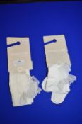 *2x Pairs of Mayoral Newborn Baby Socks Size: 3 months