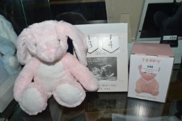 *Pink Rabbit, Teddy Money Bank, and a Countdown Calendar