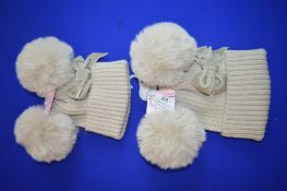 *2x Infant’s Bobble Hats Size: Newborn to 12 months