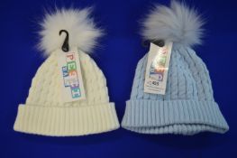 *2x Pesci Baby Bobble Hats