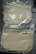 *2x 3pks of Natural Canvas Zip Bags