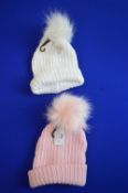 *2x Infant’s Bobble Hats Size: 3-6 months