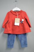 *Mayoral Newborn Guinda Red Dress & Legging Set Size: 1-2 months