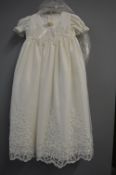 *Visara Ivory Christening Gown Size: 3-6 months