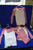 *3x Stripped Pyjama Sets Size: 5-6 years