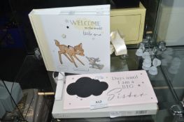 *Disney Bambi Baby Photo Album, and Special Moments Plaque