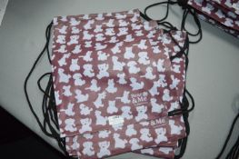 *5x Charlie Bears Bear & Me Drawstring Bags