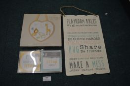 *Little Moments Heart Plaque, Milestone Cards, and a Novelty Sign