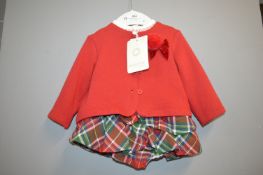 *Mayoral Newborn Guinda 3pc Jacket & Tartan Set Size: 4-6 months