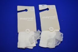 *2x Pairs of Mayoral Newborn Baby Socks Size: 18 months