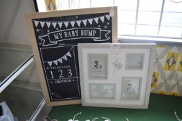 *Multi Photo Frame, and Baby Bump Chalkboard