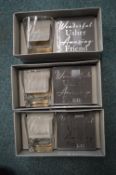 *3x Wonderful Usher and Amazing Friend Whiskey Tumbler Sets