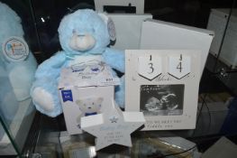 *Blue Bear, Teddy Money Bank, and a Countdown Calendar