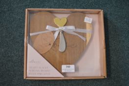 *Amore Heart Shaped Serving Board Set