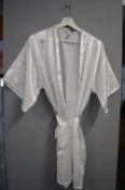 *White Satin Dressing Gown