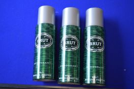 3x Brut Original Deodorant 200ml
