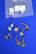 Assorted Silver Earrings 18g total