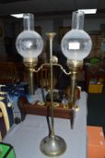 Reproduction Double Candle Burner Lamp