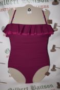 *DKNY Women’s Magenta Swimsuit Size: 18