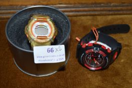 Two Gents Wristwatches by Casio and Skmei