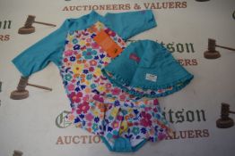 UV Skinz Girl’s 3pc Swim Set with UV Protection Size: 4 years