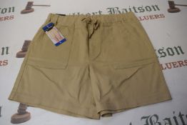 *Women’s Beige 97% Cotton Shorts Size: L