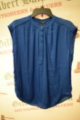*Hilary Radley Blue Chiffon Top Size: S