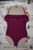 *DKNY Women’s Magenta Swimsuit Size: 16