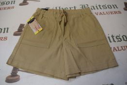 *Women’s Beige 97% Cotton Shorts Size: S