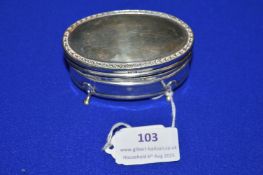 Hallmarked Silver Lidded Box - Birmingham 1939, 49g silver weight