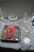 Glass Serving Bowls, Cake Stands, etc.