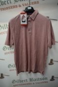 *Jachs Men’s Dusty Pink Polo Size: M