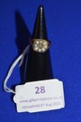 6ct Gold Ring with Seed Pearls 2g gross