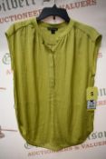 *Hilary Radley Lime Chiffon Top Size: S