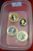 4x Royal Commemorative Coins