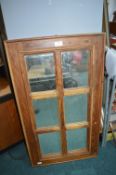Wood Framed Window Style Mirror