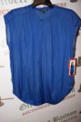 *Hilary Radley Blue Chiffon Top Size: M