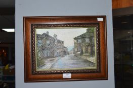 Framed Print of the Black Bull and Heyworth