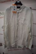*Jachs Men’s 100% White Linen Long Sleeve Shirt Size: XXL