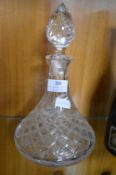 Cut Glass Lead Crystal Decanter