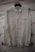 *Jachs Men’s 100% White Linen Long Sleeve Shirt Size: XXL