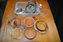 Costume Jewellery Bangles, etc.