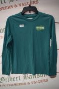 Abercrombie Green Long Sleeve Top Size: 13-14 years