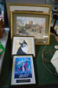 Framed Pictures and Prints Including the Greatest Showman