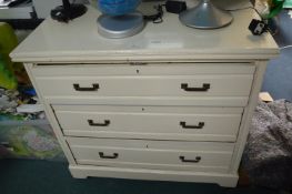 White Painted Three Drawer Storage Chest