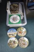 Quantity of Decorative Wall Plates Including Royal